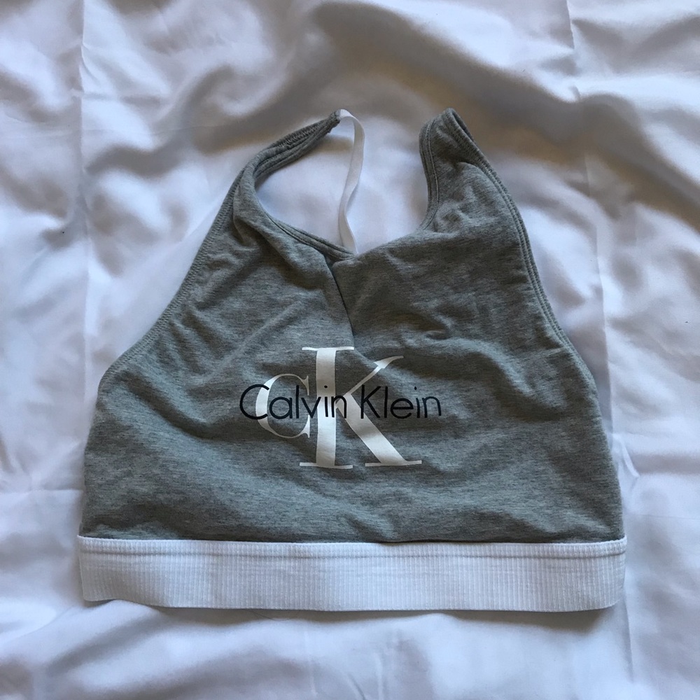 Grey Calvin Klein bra